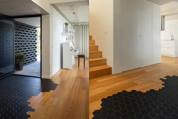Bagno moderno con arredo sospeso e colori di tendenza